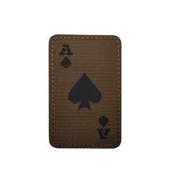 WARAGOD Poker Cards Ace of Spades нашивка, койотовий