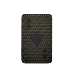 WARAGOD Poker Cards Ace of Spades нашивка, оливкова