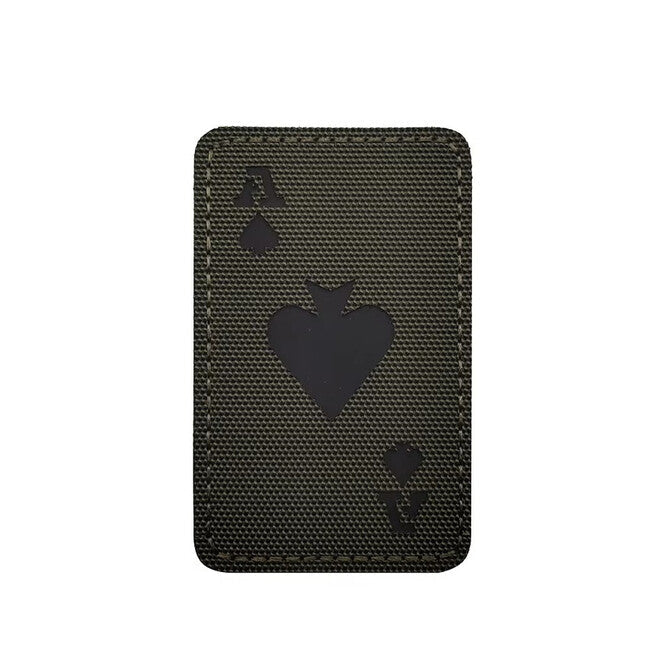 WARAGOD Poker Cards Ace of Spades нашивка, оливкова