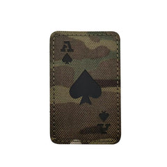 WARAGOD нашивка Poker Cards Ace of Spades, вудленд