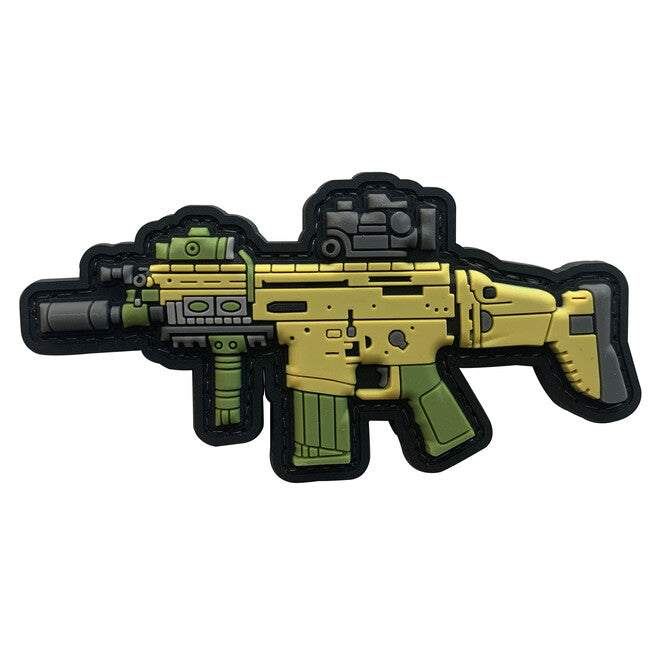 WARAGOD Scar-H 3D GUN нашивка 10.5x5см, 105x5см