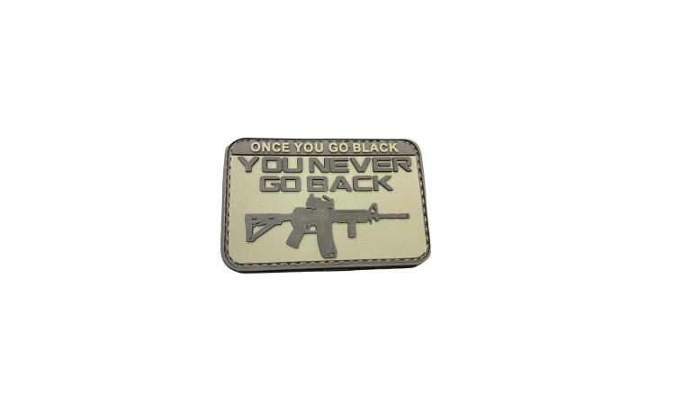 WARAGOD Once you go black нашивка PVC, зелена