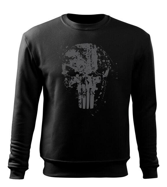 DRAGOWA Frank the Punisher світшот чоловічий, сірий, чорна 300g/m2