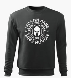 DRAGOWA чоловічий світшот Molon Labe 300 g/m², сірий