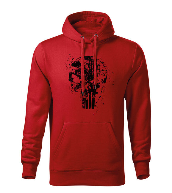 DRAGOWA Frank The Punisher толстовка чоловіча з капюшоном, червона 320g/m2