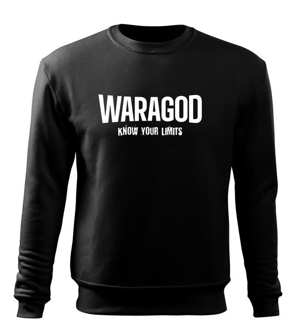 WARAGOD "Know Your Limits" світшот чоловічий, чорний 300g/m2