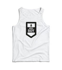 DRAGOWA чоловіча майка army boy 160 g/m², біла