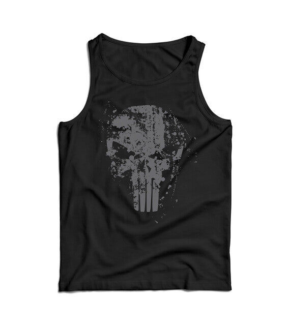 DRAGOWA Frank The Punisher чоловіча майка, чорна 160g/m2