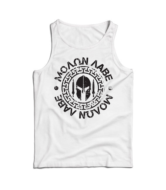 DRAGOWA Molon Labe чоловіча майка, чорна 160gm2