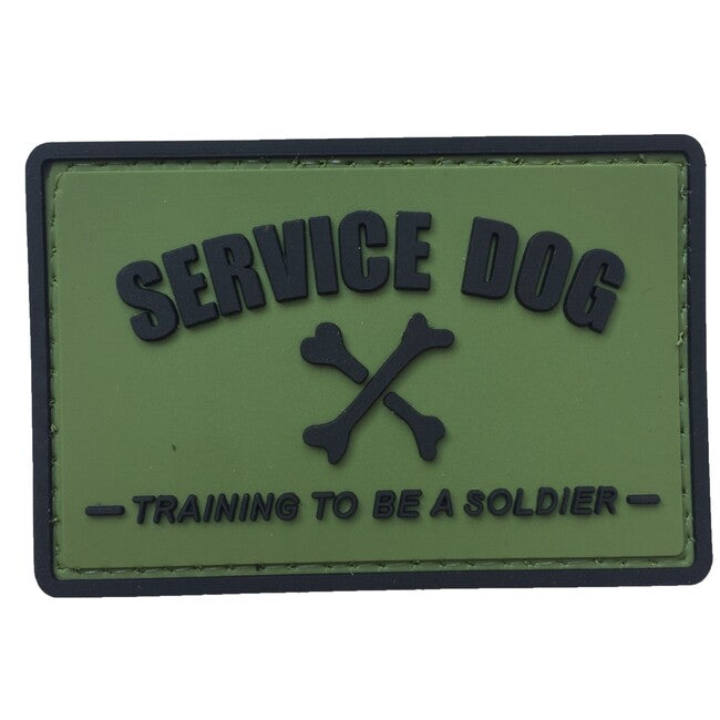 WARAGOD Service dog PVC нашивка, чорно-зелена