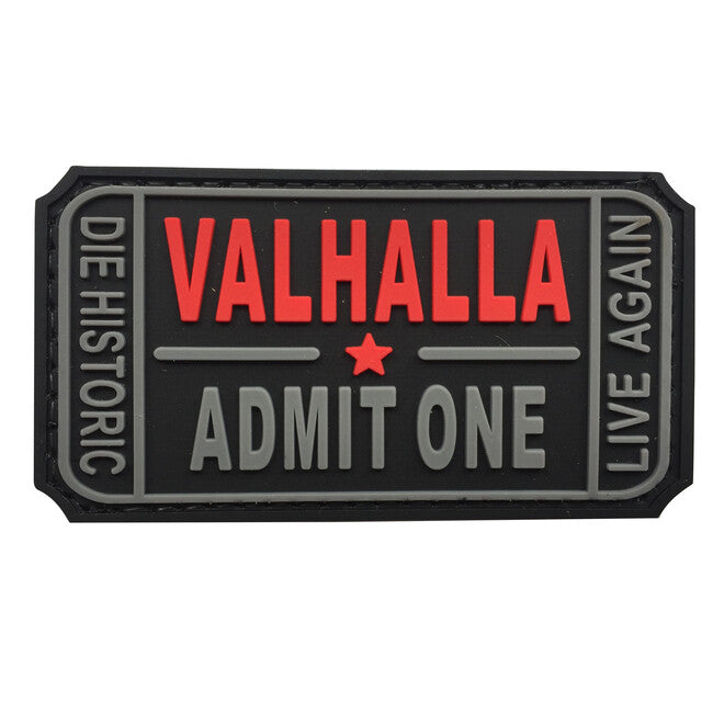 WARAGOD Valhalla Admit PVC нашивка, чорна