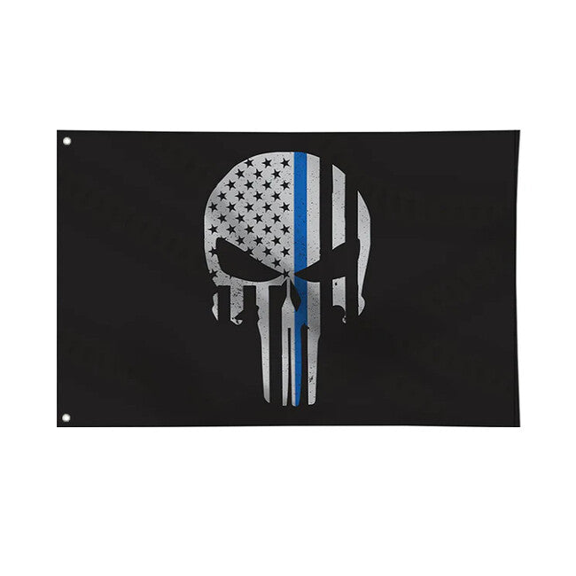 WARAGOD American Punisher Skull прапор, 150x90 см