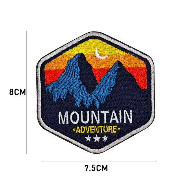 WARAGOD Mountain Camping вишивана нашивка 01