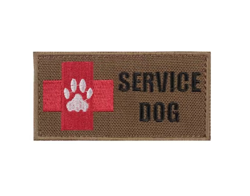 WARAGOD Service Dog Rescue Team вишивана нашивка, койотовий коричневий