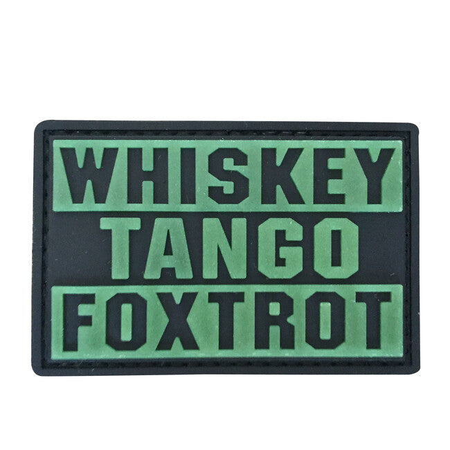 WARAGOD Whiskey Tango PVC нашивка, glow