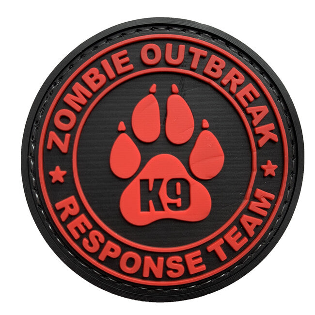 WARAGOD Zombie Outbreak нашивка ПВХ, червона
