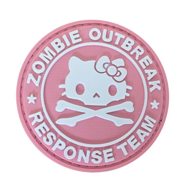 WARAGOD Zombie Outbreak Kitty PVC нашивка, рожева