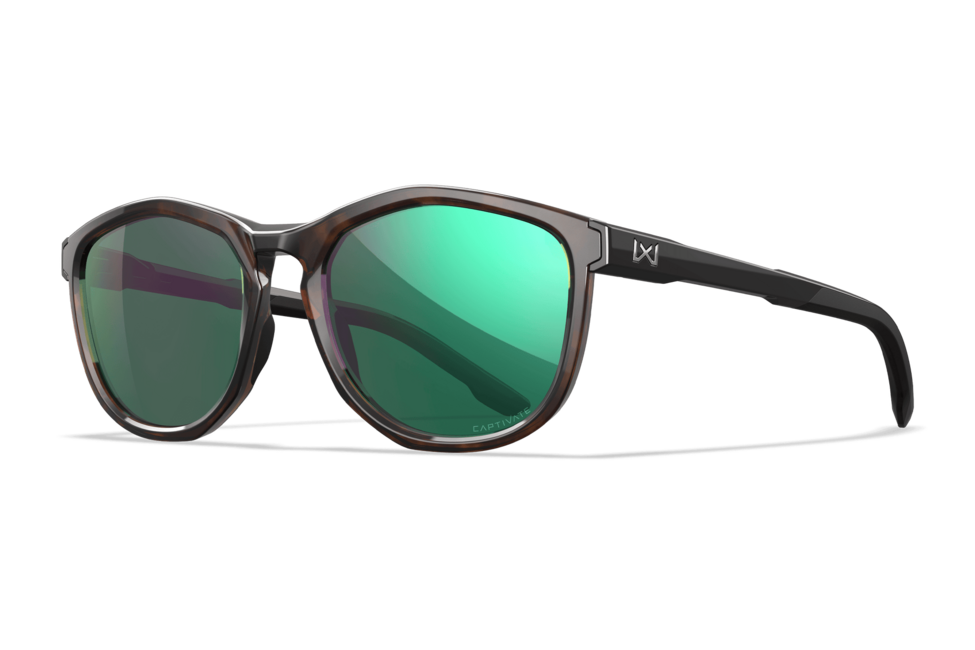 Wiley X Bravo сонцезахисні окуляри, Tortoise / CAPTIVATE™ Polarized Green Mirror