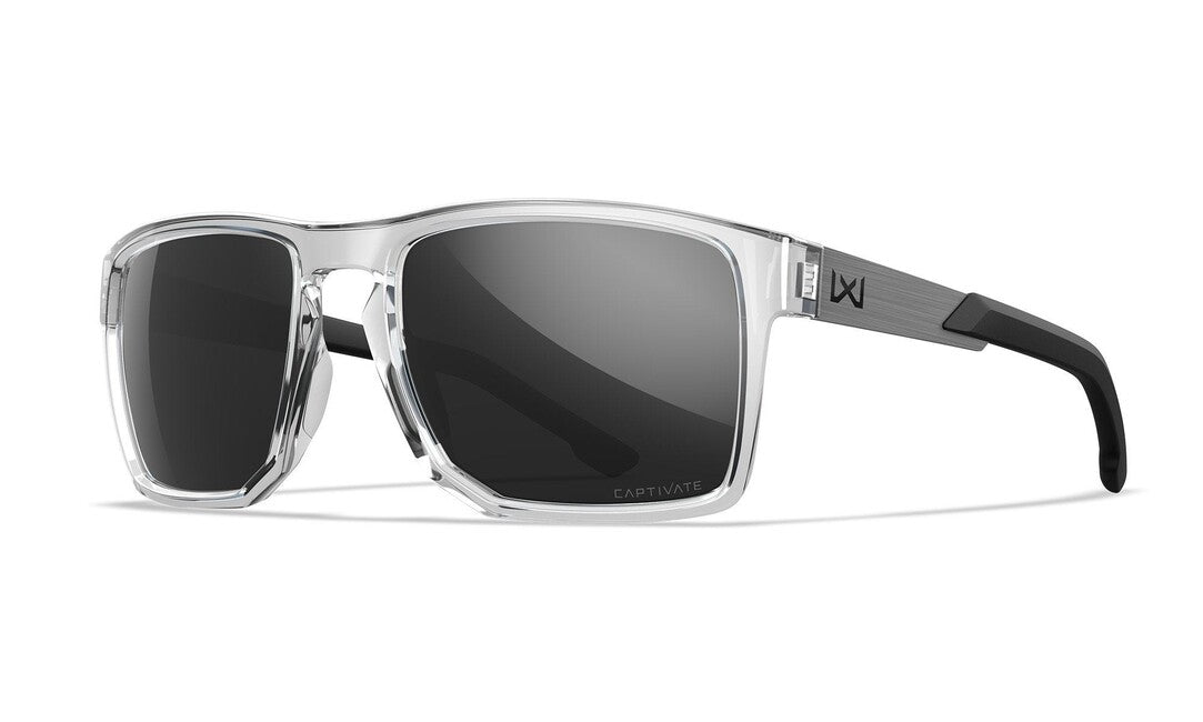 Wiley X Apex сонячні окуляри, Captivate Сірий/ Gloss Crystal Clear