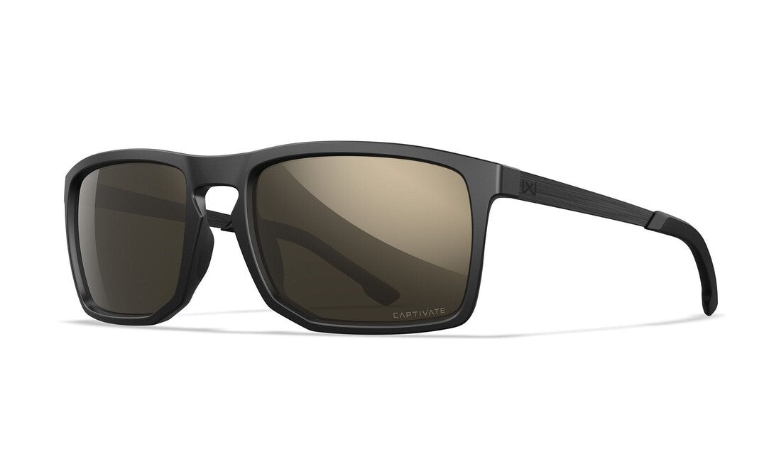 Wiley X Axe сонячні окуляри Captivate Polarized Tungsten Mirror, матові чорні