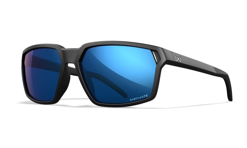 Wiley X Sierra сонячні окуляри Captivate Polarized Blue mirror, матовий чорний