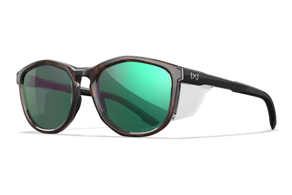 Wiley X Bravo сонцезахисні окуляри, Tortoise / CAPTIVATE™ Polarized Green Mirror