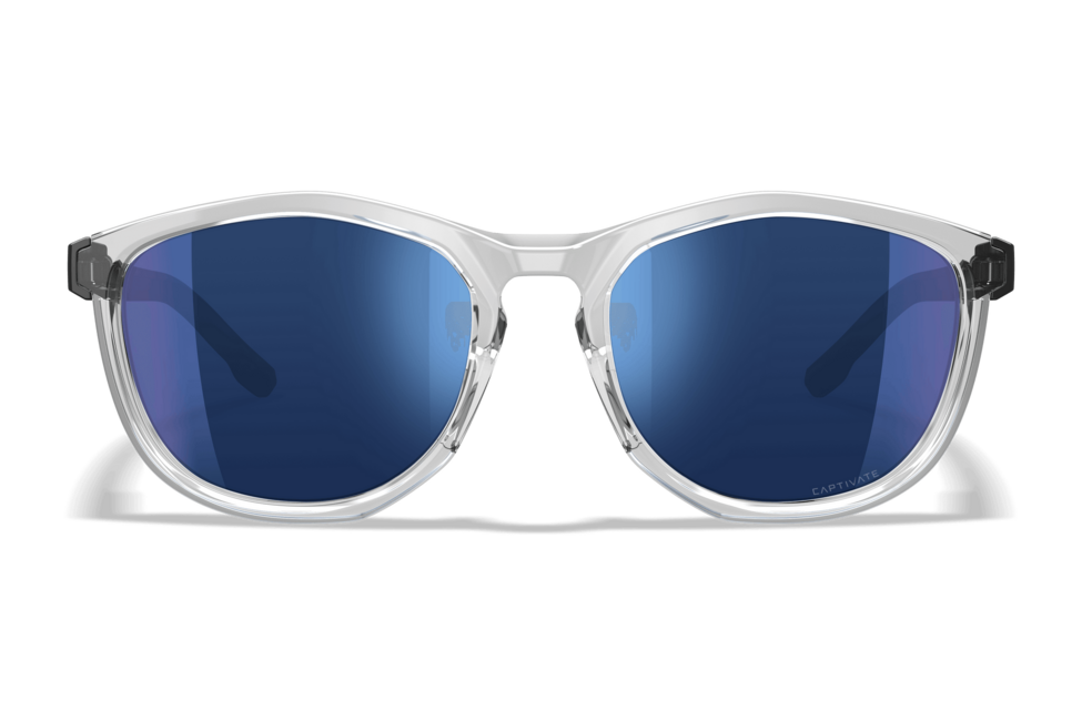 Wiley X Bravo сонцезахисні окуляри, Clear / CAPTIVATE™ Polarized Blue Mirror