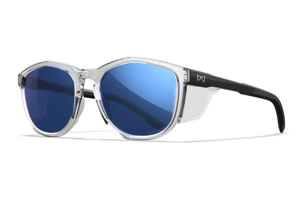 Wiley X Bravo сонцезахисні окуляри, Clear / CAPTIVATE™ Polarized Blue Mirror