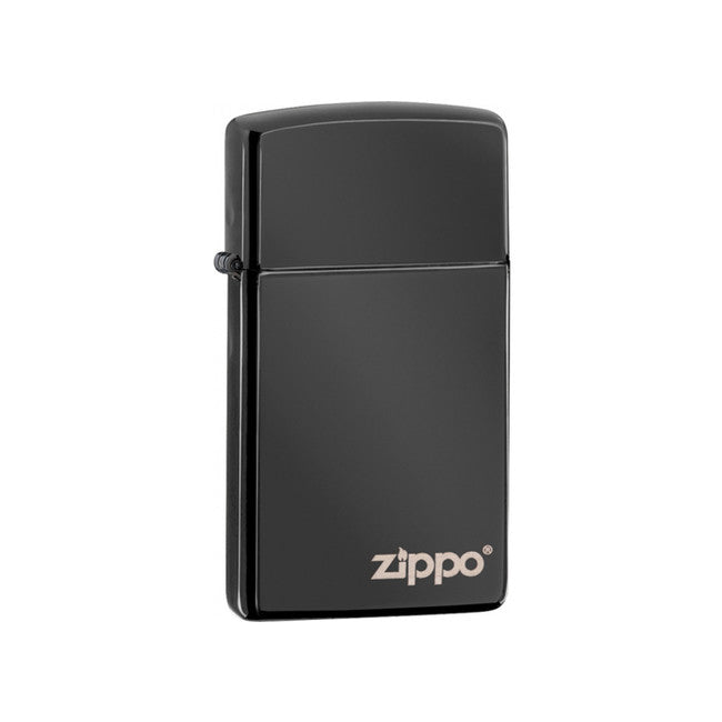 Zippo Ebony™ Slim® бензиновий запальничка, темно-сіра