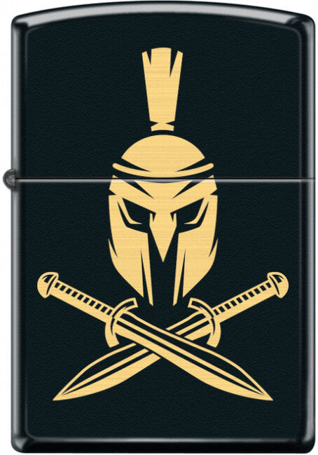 Zippo Helmet with Crossed Swords бензиновий запальничка, чорна
