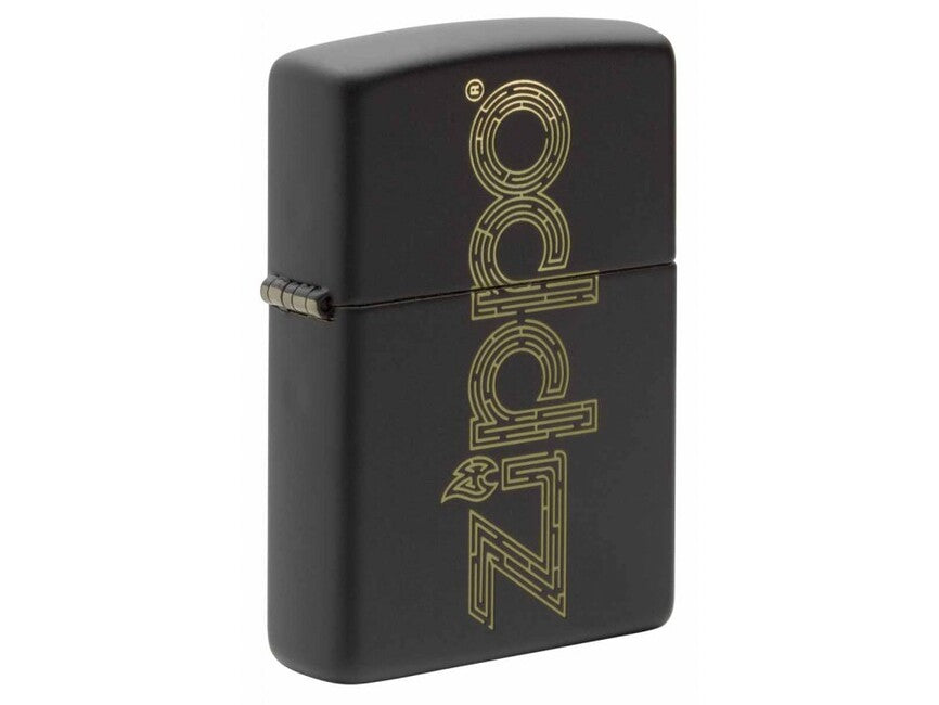 Zippo бензиновий запальничка з написом, чорна