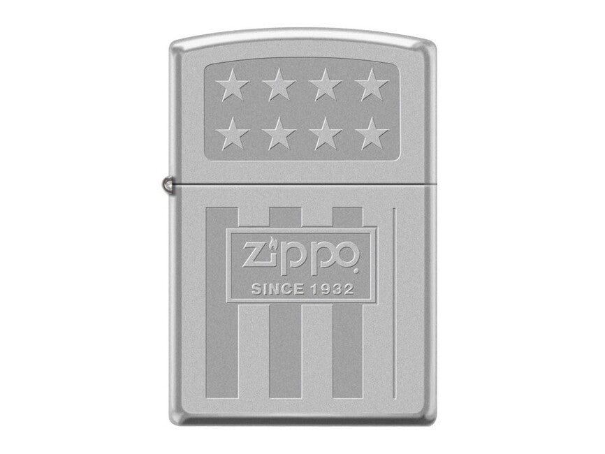 Zippo Since 1932 Stars бензиновий запальничка, Satin Chrome