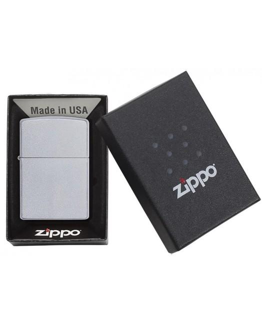 Zippo бензиновая зажигалка Satin Chrome
