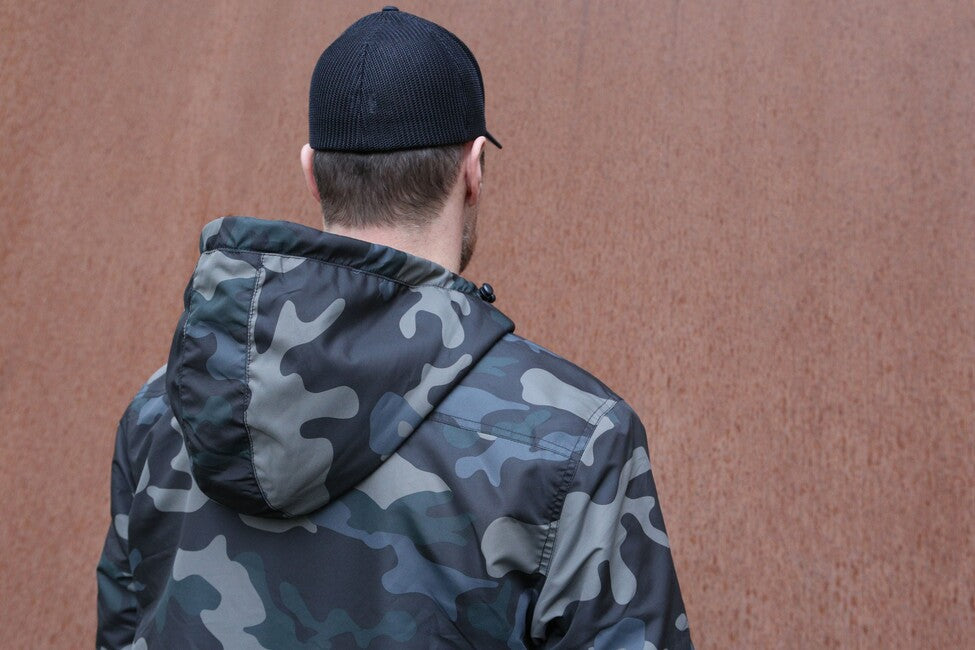 Brandit Windbreaker Frontzip куртка, darkcamo