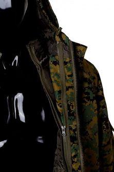 Аврора Беатрікс зимова куртка з відстібним внутрішнім шаром у візерунку Digital woodland.