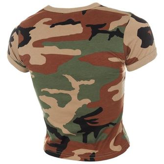 Жіноча камуфляжна футболка MFH лісовий візерунок, 160 г/м2