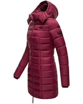 Жіноче стьобане пальто з капюшоном Marikoo ABENDSTERNCHEN, бордове