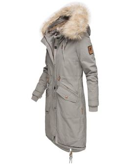 Navahoo KIN-JOO жіноча зимова куртка з капюшоном та хутром, сіра