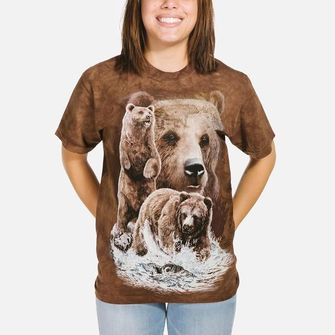 Гірський 3D футболка з 10 ведмедями, унісекс.