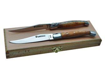 Набір ножів для стейка Laguiole DUB127 з ручкою з ялівцю