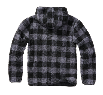 Флісовий пуловер Brandit Teddyfleece Worker, чорний/сірий