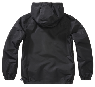 Дитяча літня куртка-вітровка на блискавці Brandit, чорна