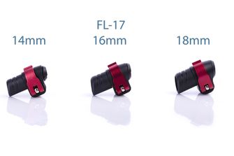 Warp ND - фліп-лок механіка FL-17 чорний пластик/червоний ALU важіль/червона гайка, для діаметру 16 мм