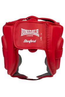 Тренувальний шолом Lonsdale Stanford Box з захистом голови, червоний