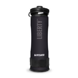 Пляшка для фільтрації та очищення води Lifesaver, 400 мл, чорна