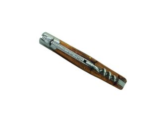 Кишеньковий ніж Laguiole DUB042 зі штопором, лезо 12 см, сталь 420, ручка з зеленого дерева