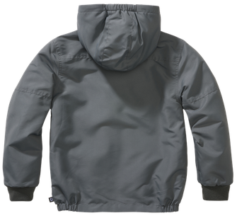 Дитяча куртка-вітровка Brandit на блискавці Frontzip, антрацит