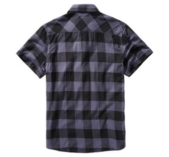 Сорочка з коротким рукавом Brandit Check, чорний/сірий