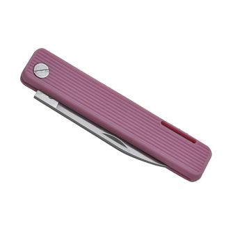 Кишеньковий ніж Baladeo ECO354 Papagayo, лезо 7,5 см, сталь 420, ручка TPE рожева