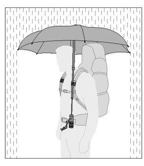 EuroSchirm teleScope handsfree UV Телескопічний трекінговий парасолька з кріпленням на рюкзак, палиці.